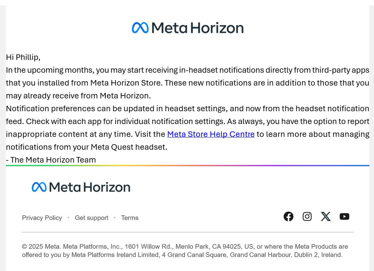 I don't have and have never had a VR headset, aside from that random free one that once came with one of my Samsung phones many years ago that saw almost no use. Does this mean Meta is now dishing them out for free and if not, why did I get this?