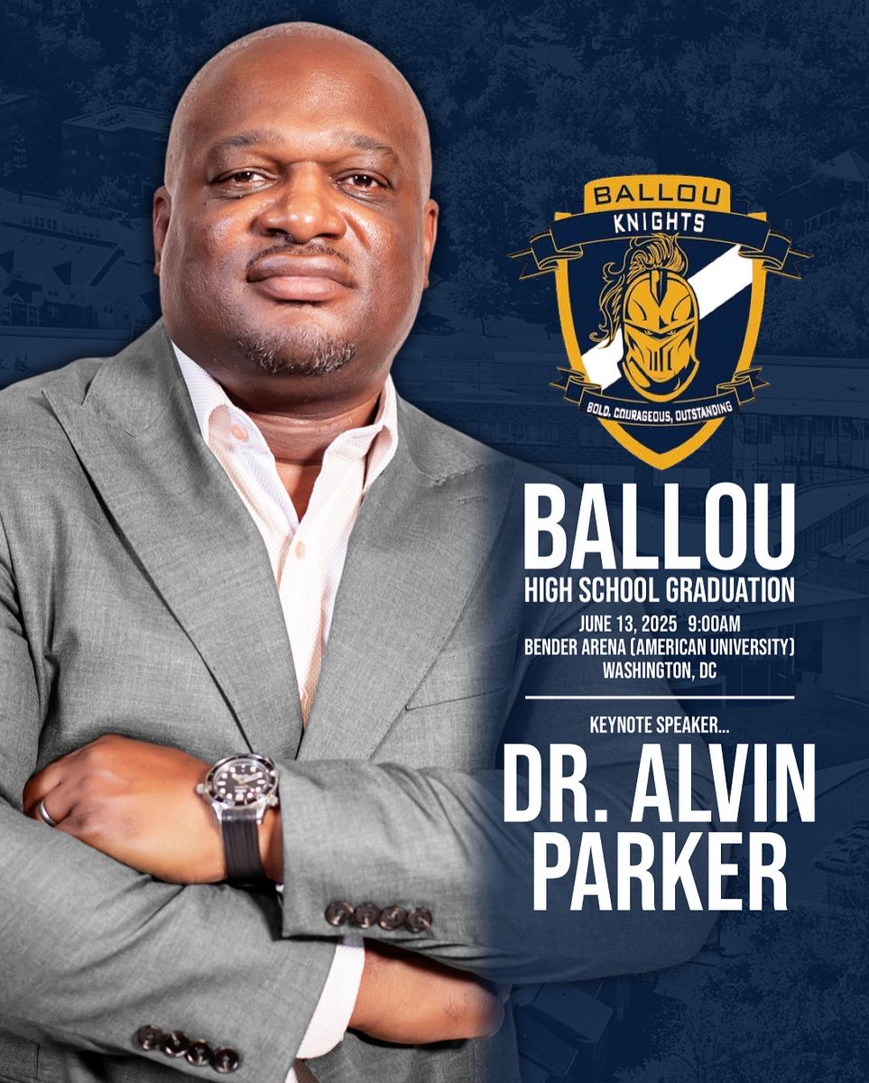 Full circle moment 🙌🏾 From walking across that stage to giving the keynote speech at my old high school’s graduation. Ballou Class of 2025 I can’t wait! @ballou_dc  #classof2025