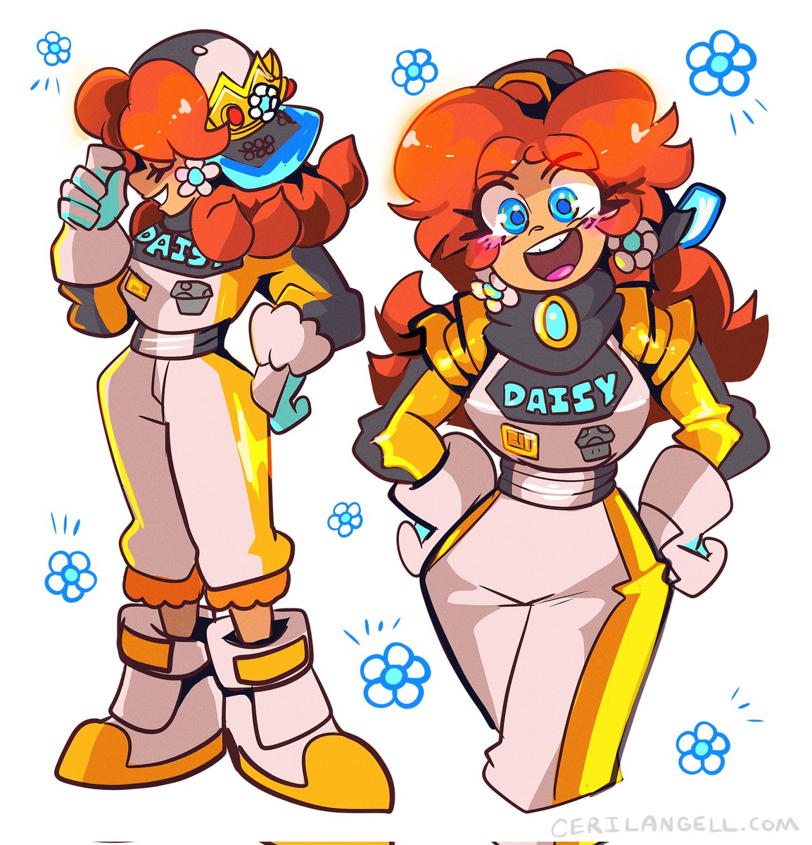 I love Daisy and Peaches Pro Racer outfits in the new game