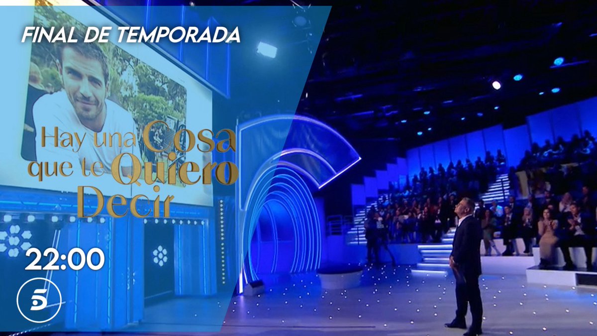 +QTele 📺 (@masqtele) on Twitter photo ⭐️FINAL DE TEMPORADA⭐️ | <a href="/hayunacosaque/">Hay una cosa que...</a> esta noche a las 22.00h en <a href="/telecincoes/">Telecinco</a> con <a href="/jjaviervazquez/">Jorge Javier Vázquez</a> <a href="/Nebulossa_of/">🦊Nebulossa</a> y <a href="/Maxi_Iglesias/">Maxi Iglesias</a> ¡No te lo pierdas!
#HayUnaCosaQueTeQuieroDecir 💌 ⭐️FINAL DE TEMPORADA⭐️ | <a href="/hayunacosaque/">Hay una cosa que...</a> esta noche a las 22.00h en <a href="/telecincoes/">Telecinco</a> con <a href="/jjaviervazquez/">Jorge Javier Vázquez</a> <a href="/Nebulossa_of/">🦊Nebulossa</a> y <a href="/Maxi_Iglesias/">Maxi Iglesias</a> ¡No te lo pierdas!
#HayUnaCosaQueTeQuieroDecir 💌
