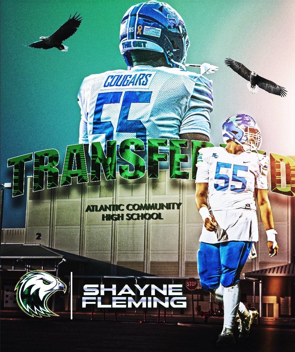 I will be transferring to Atlantic High School for my Senior Year.
