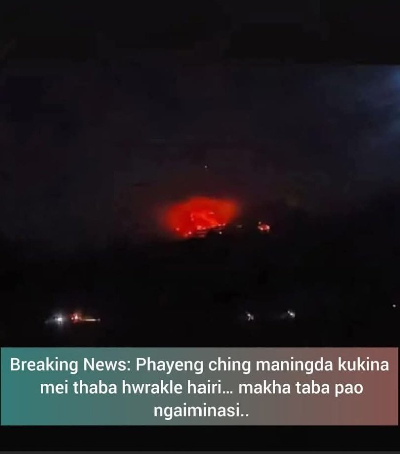 🚨 ALERT: Foreign infiltrators #Chin_Kuki Narco-Terrorists - have once again started burning Meitei properties in the Phayeng area! 

How long will this lawlessness be ignored?

#MeiteiUnderAttack #ManipurBurning #NarcoTerrorism #ChinKukiViolence #SaveManipur #IndiaWakeUp