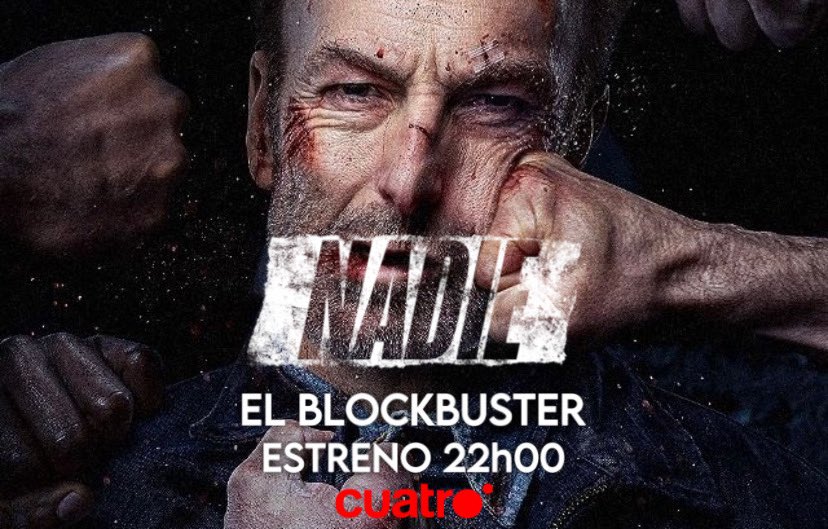🎥EL BLOCKBUSTER🎥 | #Nadie (2020) esta noche a las 22.00h ESTRENO en <a href="/cuatro/">Cuatro</a> con #BobOdenkirk y #ConnieNielsen ¡No te lo pierdas!