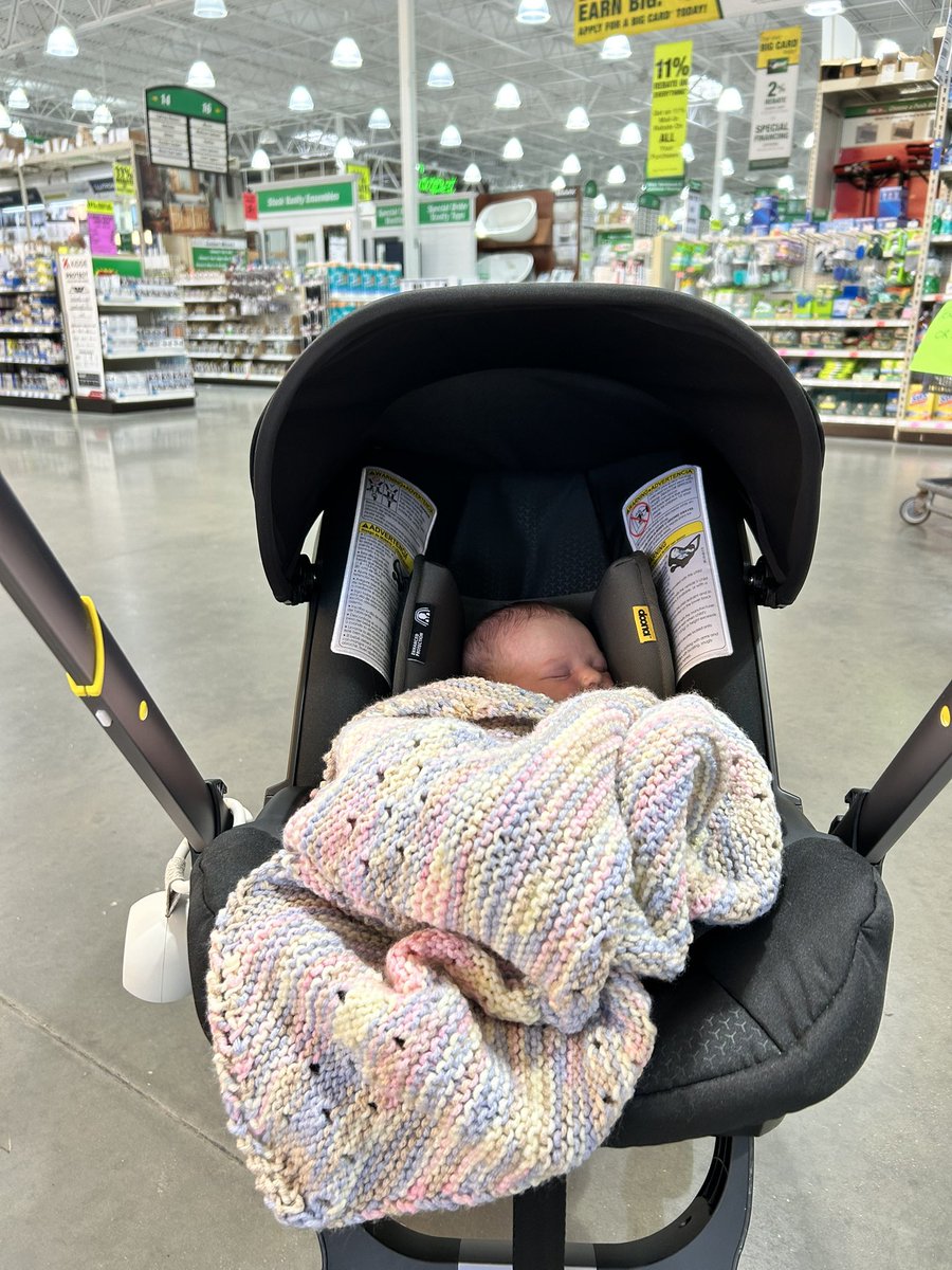 First trip to <a href="/Menards/">Menards</a>. Big day for the Midwest kid. 

Wouldn’t stop asking for some wood stain and caulk. Just had to get it for her. 🙄