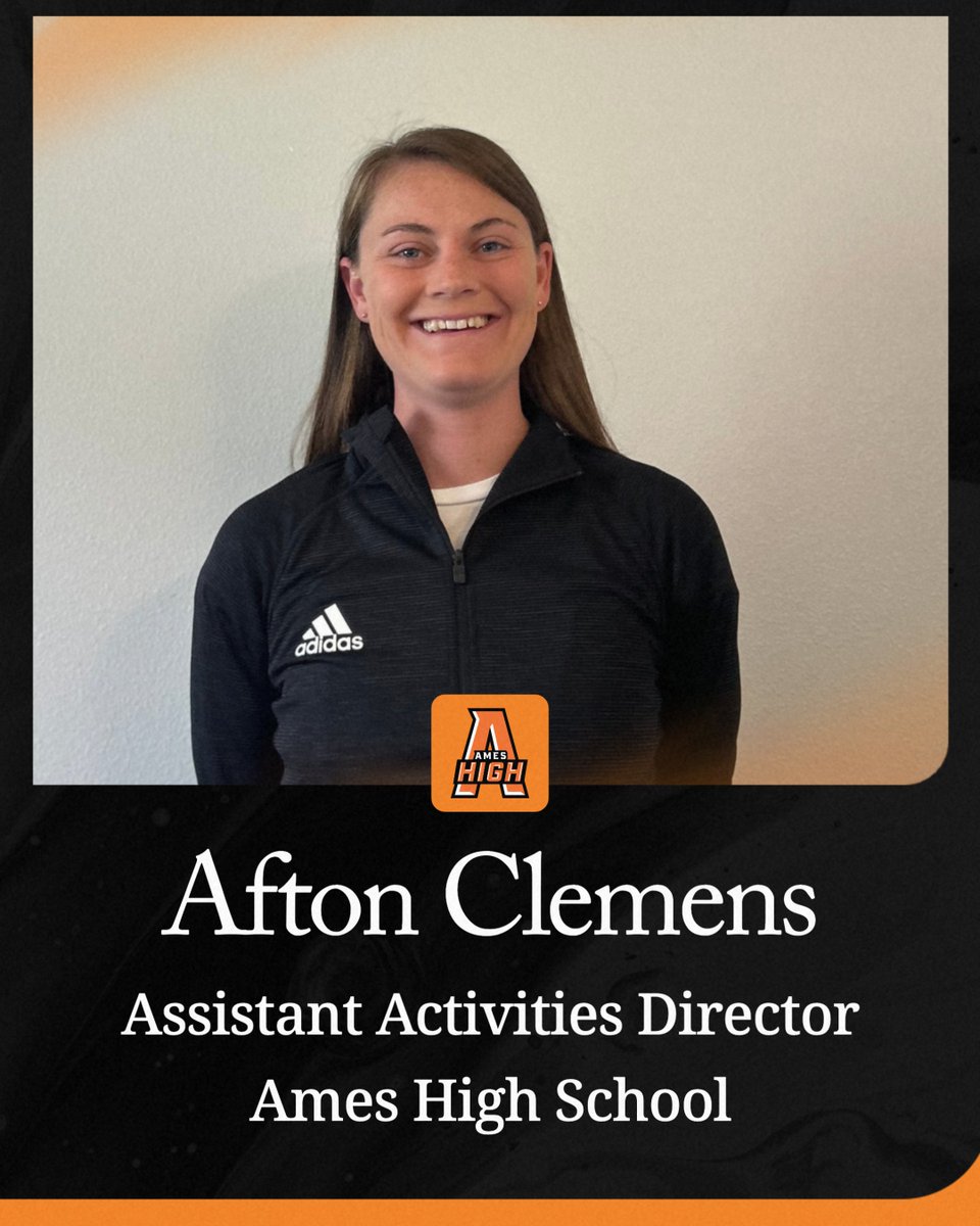 The Little Cyclones welcome Afton Clemens as their new Assistant Activities Director! Starting July 1, Afton will step into her role supporting and enhancing student experiences across all activities at Ames High!