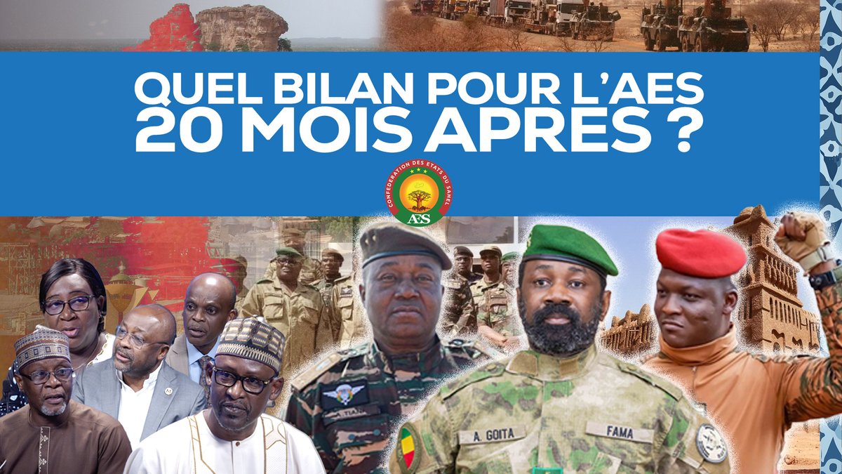 alainfoka2005's tweet image. Quel bilan pour l'AES 20 mois après ?
youtu.be/yLvraiDHb4s
20 mois après le texte créant la Confédération de l'Alliance des États du Sahel, décision lourde de conséquences et pleine d’ambition qui ne laisse personne indifférent, quel bilan ? Où en est l’AES, qui symbolise…