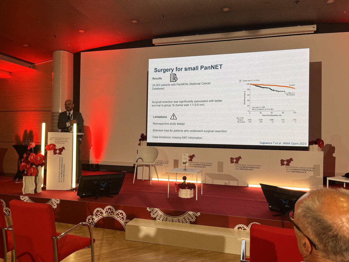 Jan Grosek 🇸🇮🇺🇦 (@grosekjan) on Twitter photo 2nd day of international Sixth Congress of the Slovenian Society of Gastroenterology and Hepatology, held in Ljubljana, Slovenia.
Full of great presentations 👏👏.
Fantastic talk by <a href="/spartelli/">Stefano Partelli</a> from Milano talking about refining pancreatic NETs treatment strategies. 2nd day of international Sixth Congress of the Slovenian Society of Gastroenterology and Hepatology, held in Ljubljana, Slovenia.
Full of great presentations 👏👏.
Fantastic talk by <a href="/spartelli/">Stefano Partelli</a> from Milano talking about refining pancreatic NETs treatment strategies.