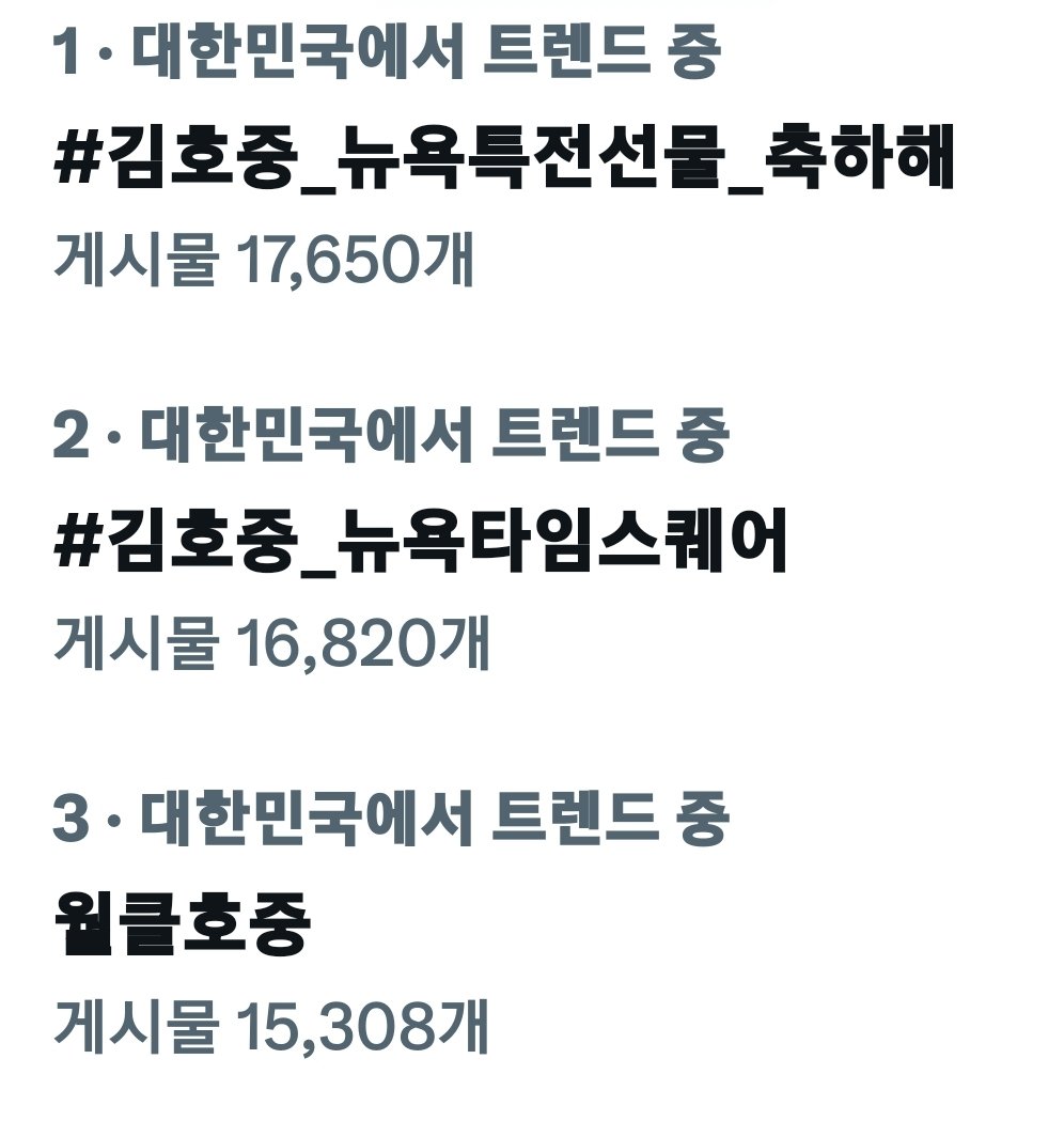 김호중 1등 축하해 🎉
🌟김호중 세계의 중심에서 빛나다🌟 뉴욕 타임스퀘어에 등장 🤩 2025. 6.9. 00:00(NY)
#김호중_뉴욕타임스퀘어*
#월클호중
#김호중_뉴욕특전선물_축하해 #김호중_K탑스타_트롯대전1위 #김호중_뉴욕타임스퀘어_전광판 #김호중 #KIMHOJOONG  #ARISS