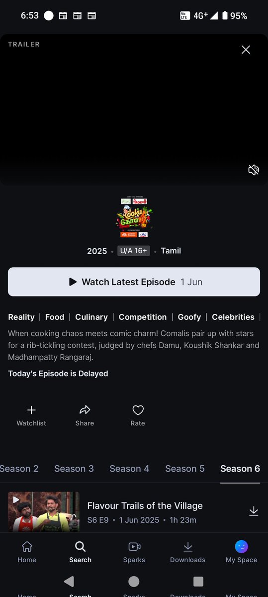 imsweetsrini's tweet photo. @maxkash1104 @hotstar_helps When you will post today's episode. It's already 7 O'clk. Every week same problem. Please fix it. #cookwithcomali @JioHotstar https://t.co/ABWe3fD7la