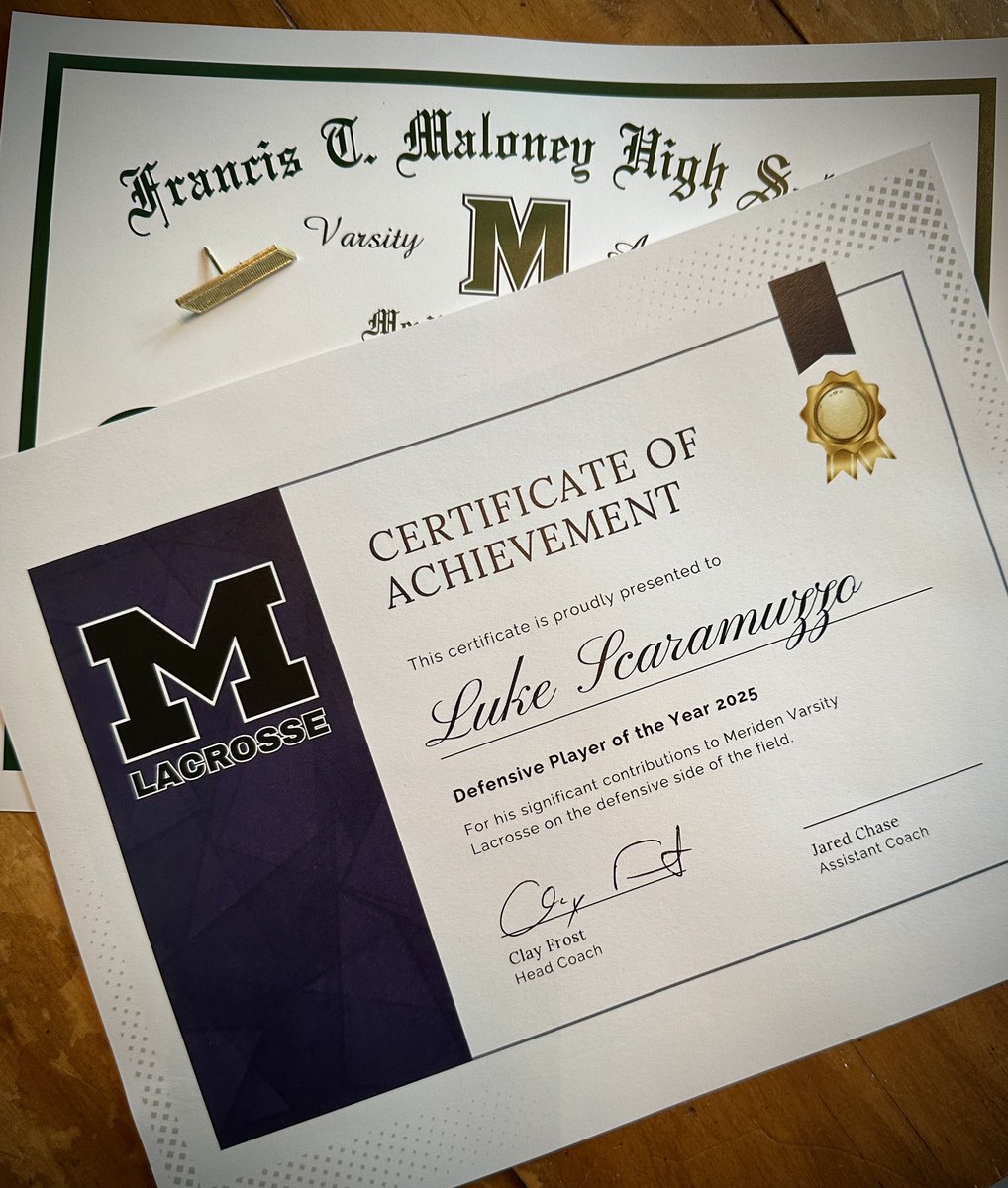 ScaramuzzoLuke's tweet image. Proud to earn another varsity letter and be named Defensive Player of the Year!