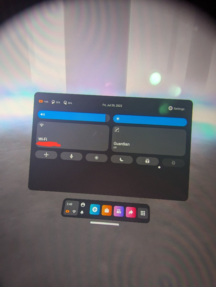 jf049's tweet photo. @ShinyQuagsire a somewhat random tweet, but still.
I've got quest pro with v40 firmware, 4.19.81+ kernel from july 28 2022. I wonder if something funny could be done with it, lol. upgrading the firmware to v76+ is not an option obviously.
and v40 gives old nostalgic vibes, omg https://t.co/1bDLxM1CQj