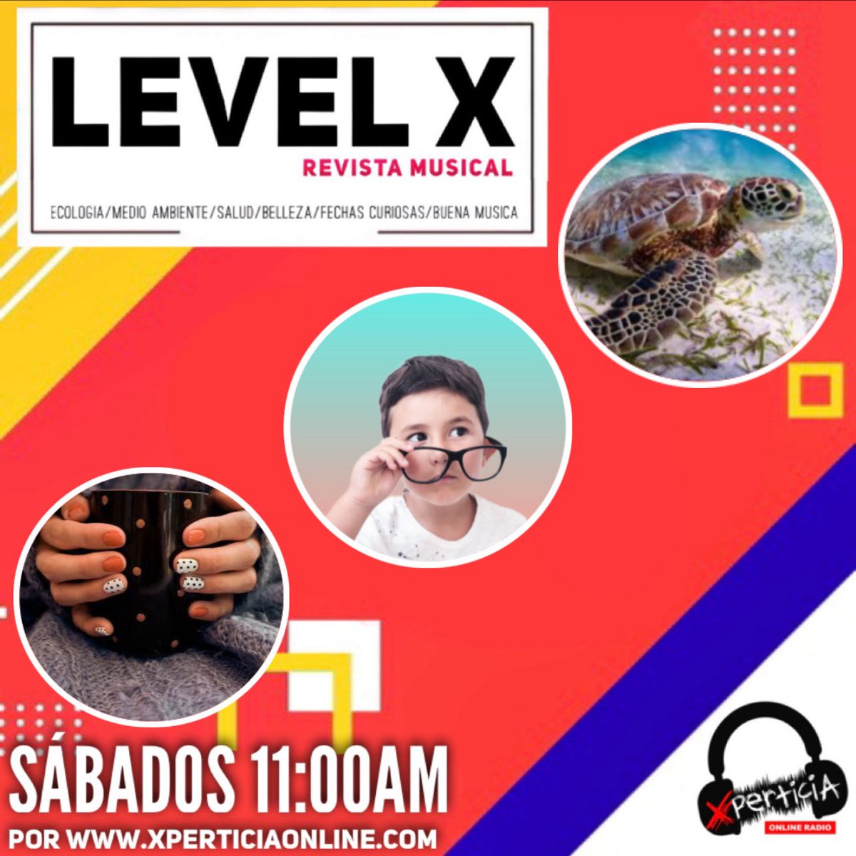 XperticiaOnline's tweet image. 🔵 TODOS los SÁBADOS 11:00am (Hora Bolivia); escucha “#LEVELX” 😉 una revista musical. 🎙Con: Coset Luque.

🔊 A través de: xperticiaonline.com 

#SintoniaCreativa
#XperticiaOnlineRadio
#RevistaRadial  
#FechasCuriosas #RevistaMusical 
#RadioOnline #RadioOnlineBolivia