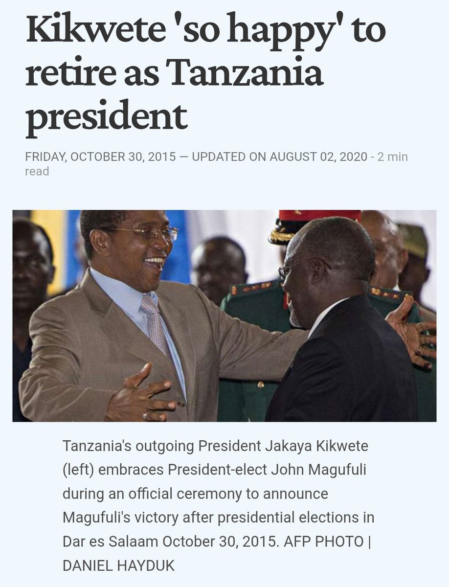 TalkLawRw's tweet photo. #AFRICA HAS 4 TYPs OF #PRESIDENTS
1. Those that retire happily & peacefully (#JakayaKikwete - #Tanzania)
2. Those that retire with shame (#AliBongo - #Gabon)
3. Those that are not ready to retire (#Teodoro - #EquatorialGuinea)
4. Those in a Special Group (#Kabila - #DRCongo) https://t.co/j6XY5b4gT0