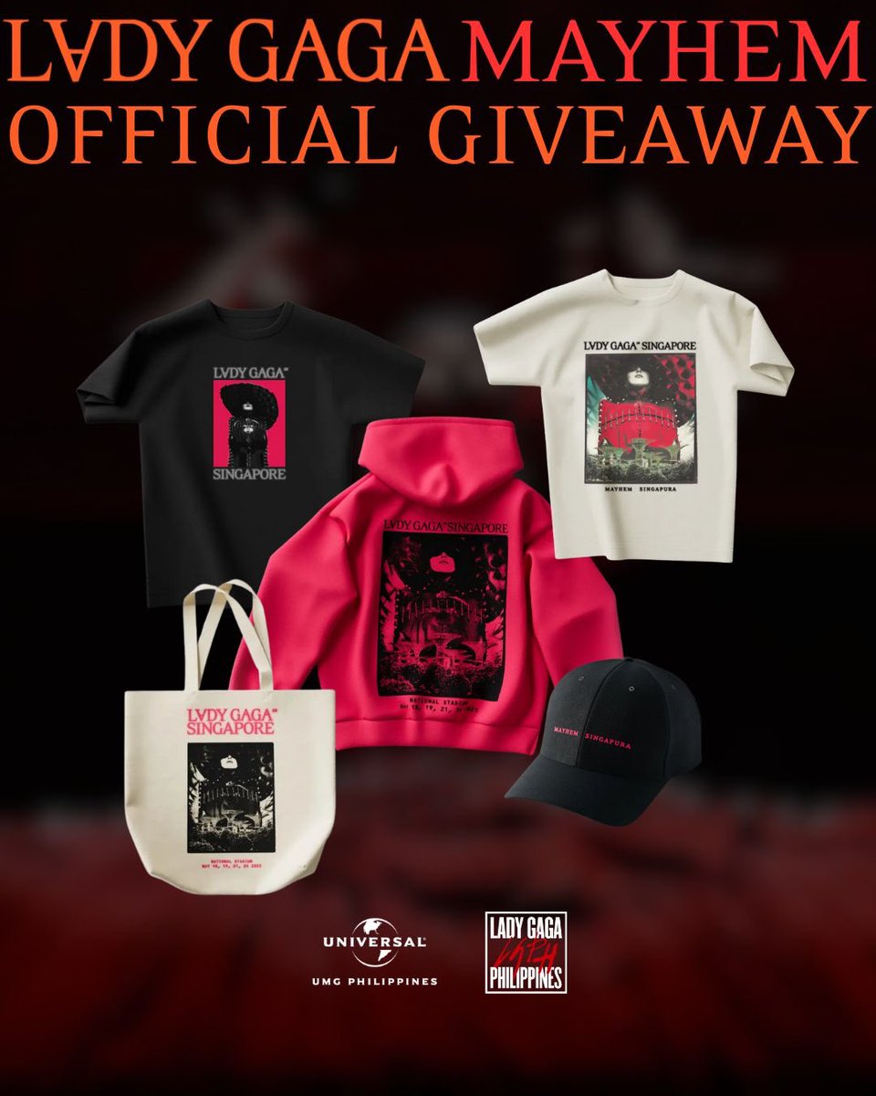 PAWS UP, 🇵🇭 Monsters!

Time for an official <a href="/ladygaga/">Lady Gaga</a> giveaway with <a href="/ladygagaph/">Lady Gaga Philippines ⚔️🖤⛓️</a> !

Show us How Bad Do U Want an official merch by posting a Gaga inspired or related content on your socials and submitting here: UMGPH.lnk.to/GagaGiveawayPH

Check out the link for more deets. Good luck!