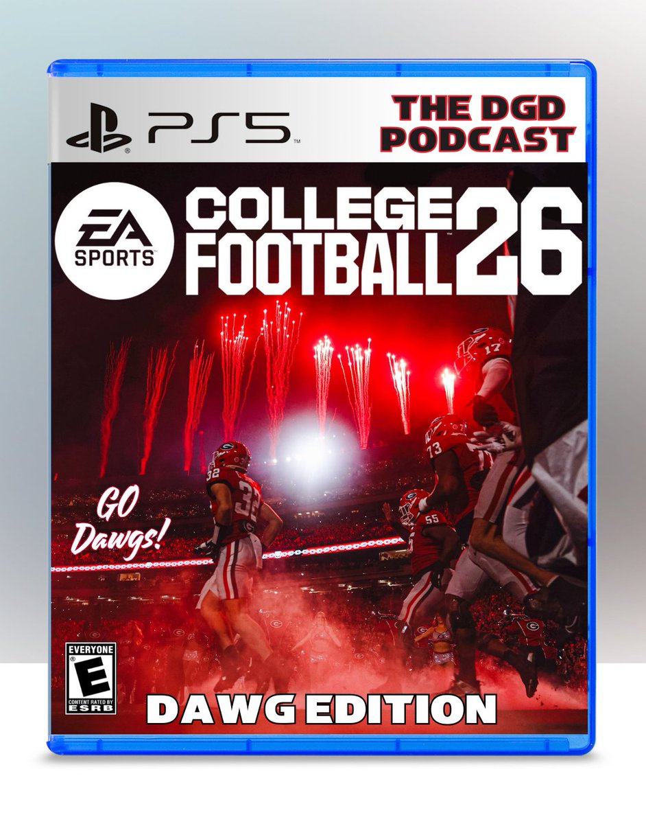 thedgdpodcast's tweet photo. 🦴🔥 Hey Dawg Nation — Giveaway Time! 🔥🦴
Big news! EA College Football 26 is coming, and here’s the kicker — schools like UGA are gonna get paid every time you play as the Dawgs!

So every touchdown, tackle, and big play you make helps our Bulldogs — and now you can show off your Dawg pride and win a FREE copy of the Standard Edition of the game!

🏈 Here’s how to enter and score big:
1️⃣ Subscribe to our YouTube Channel 👉 https://t.co/1Mwtxv1ZA7
2️⃣ Reply to this post with:
• Your console and gamertag (like PS5 – DawgFan123)
• Which Georgia Bulldog — from any era — you wish you could play as in College Football 26 🐶🔥

🔒 Not comfortable posting your gamertag publicly?
No problem — just comment your console and say “DM sent” and shoot us your gamertag in a message. Your entry will still count!

🎯 BONUS ENTRY on Instagram:
Want to double your chances of winning?
Head over to our Instagram and follow these steps on the matching post:
✅ Follow Us
✅ Like the giveaway post
✅ Tag a Dawg fan in the comments
✅ Share it to your story & tag us!

🔥 DAWG NATION GIVEAWAY CHALLENGE! 🔥
If this post hits 1,000 comments and replies by July 1 at 11:59 PM ET, we’ll upgrade the prize from the Standard Edition to the Deluxe Edition of EA College Football 26! 🏆

🎉 Winner announced on July 4 — just in time for release on July 10! 🎮
Your choice of PS5 or Xbox — ready to play Day One.

Whether you’re cheering from the stands or dominating on the virtual field, now’s your chance to show your Dawg pride, grow the community, and help the Bulldogs get paid. 💰🐾

Subscribe. Reply. Tag. Win.
Let’s light up the replies with that Red & Black energy! ❤️🖤

#GoDawgs #UGA #DGDPodcast #CFB26 #DawgNation #BuiltByUGA #DGDGiveaway #CollegeFootball26 #UGAFootball #GeorgiaBulldogs