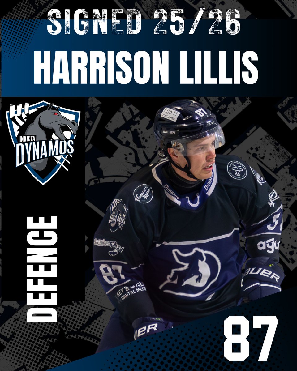 HARRY’S BACK FOR THE 25/26 SEASON!

The Invicta Dynamos are thrilled to confirm the return of defenceman Harrison Lillis for the 2025/26 season, reinforcing his enduring presence on the blue line. A homegrown talent, Lillis made his senior debut for the Mos in 2011/12 and has