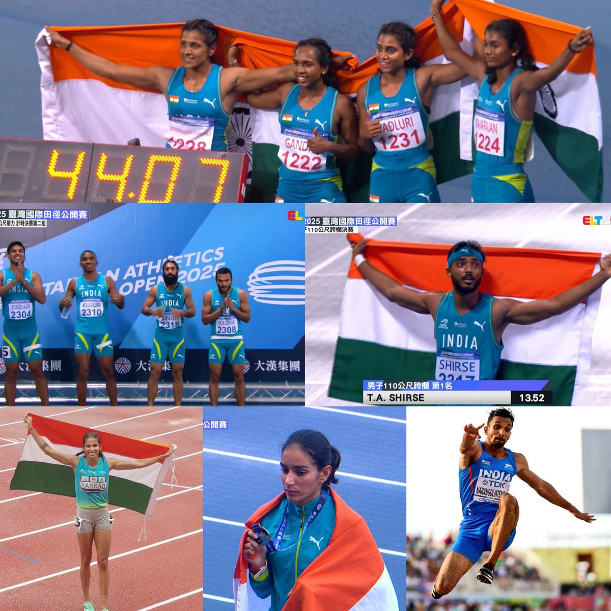 thesports_feed's tweet photo. ALL 6/6 GOLD MEDALS FOR TEAM INDIA IN TODAY GAMES
⚡⚡ 8 more Final matches will take place Tomorrow!
WELL DONE, TEAM INDIA 🇮🇳❤️
#AragonGP #INDvsENG #testnet #helicopter #Athletics #MITB
#KJOFaceInsurance #Kedarnath https://t.co/YkFf084jIA