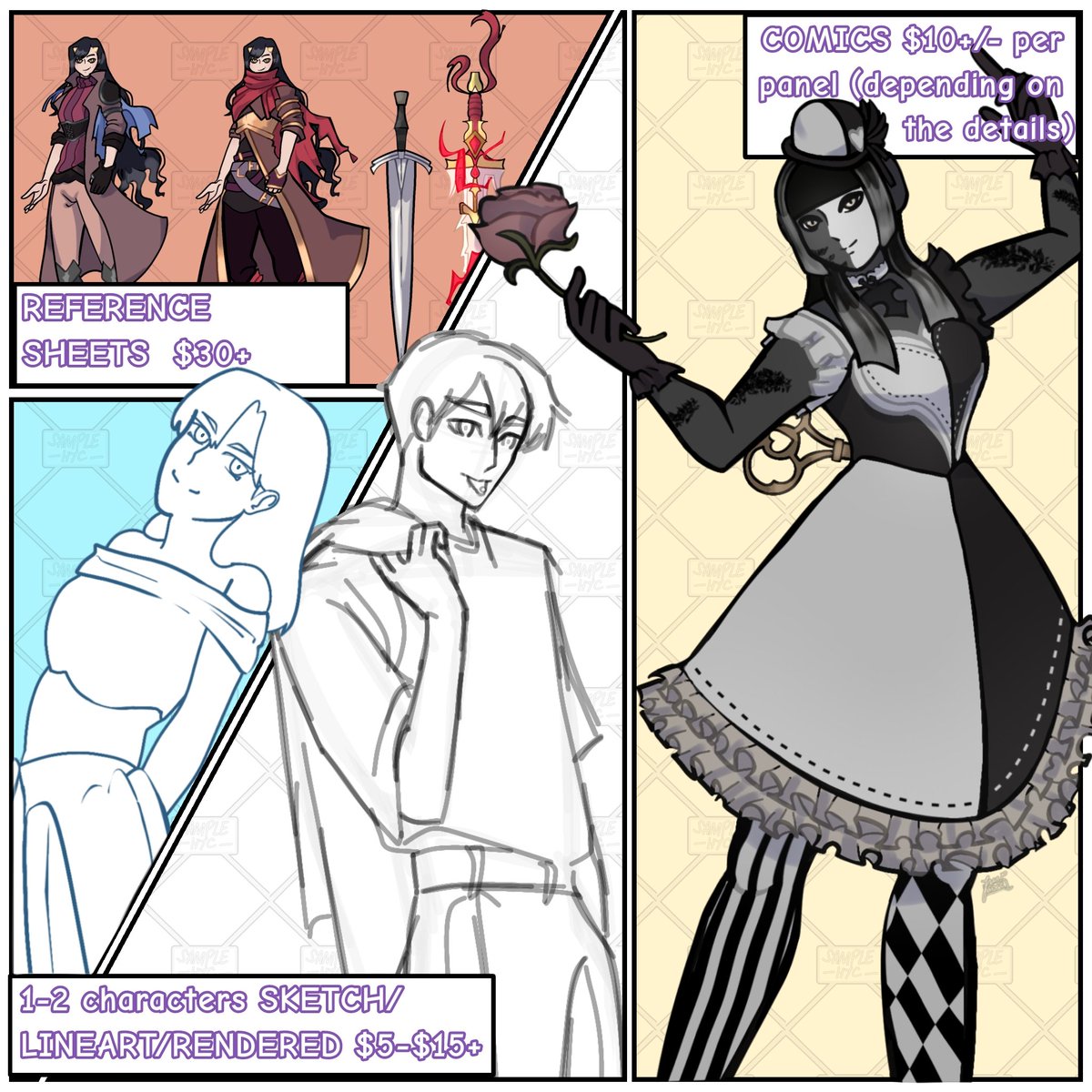 [For hire]sfw/nsfw/comics/referencesheets dm for deets!!
#opencommissions #artcommissions #nsfw #sfw