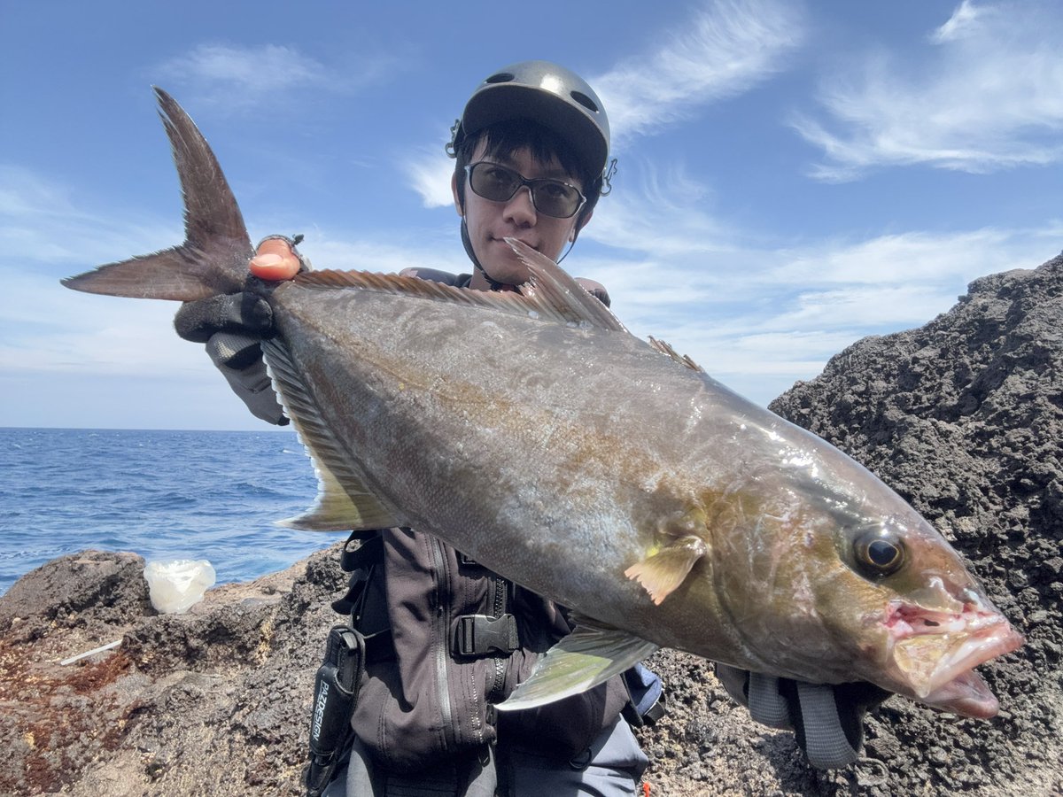 murachio's tweet image. カドラー200と撃投レベル100
PE8号リーダー180ポンドのGTタックルクラスで虐めてごめん