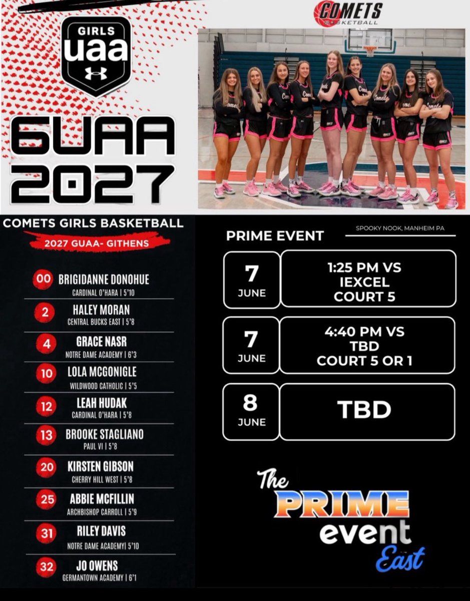 Here’s our schedule for this weekend! Come check us out!