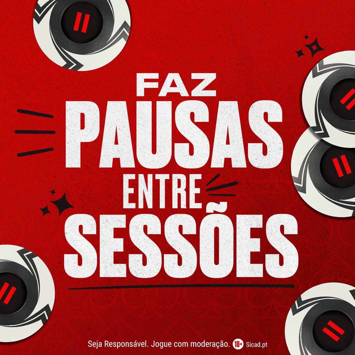 Seja responsável. Jogue com moderação.
➡️ psta.rs/JogoResp