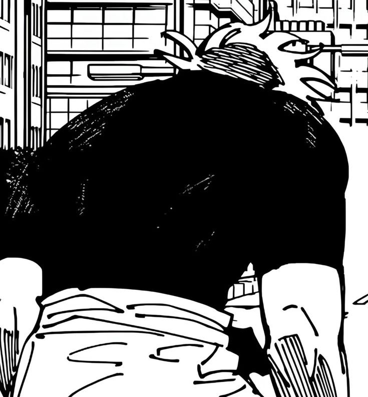 i am not normal about this AT ALL... my goodness look at gojo's back