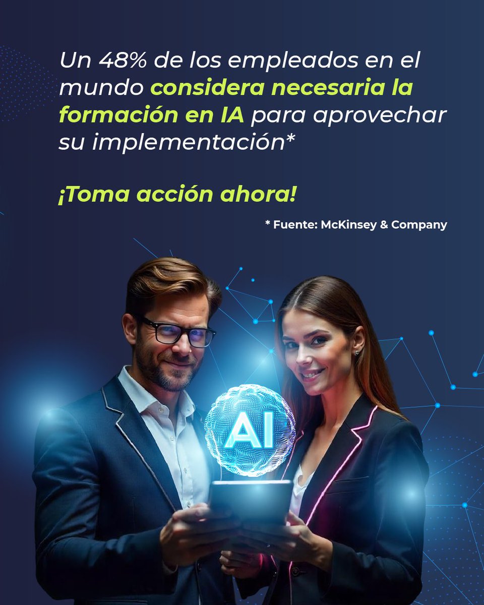 CINTELColombia's tweet photo. Postúlate AHORA a GerencIA, el programa diseñado para líderes empresariales que buscan integrar la Inteligencia Artificial de forma estratégica en sus procesos.
Avalado por #CINTEL a través de su Centro de Competencia en Inteligencia Artificial y Automatización, el Banco Interamericano de Desarrollo (BID) y CENIA de Chile, este curso gratuito forma parte del impulso regional hacia una economía digital basada en IA.