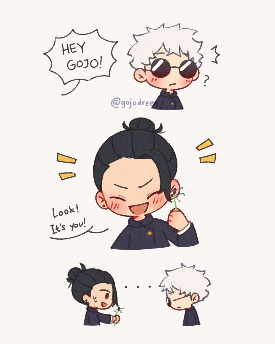 gojodreee's tweet image. First meeting 🍃🤍🖤
#五夏 #satosugu