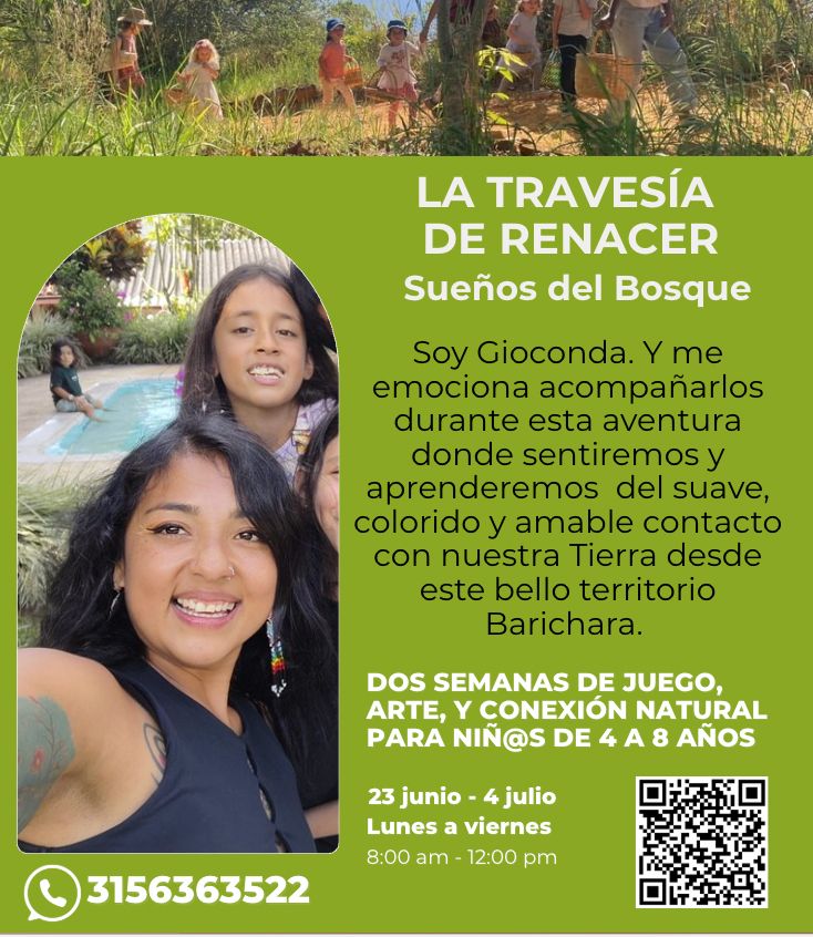 Buenos días a todas y todos!

Por favor comparten eso con sus redes sociales para promover nuestra programa de semanas nutritivas durante vacaciones en Barichara. También les presento Gioconda que va a apoyar en rol de asistente con Joha en la programa. ❤️