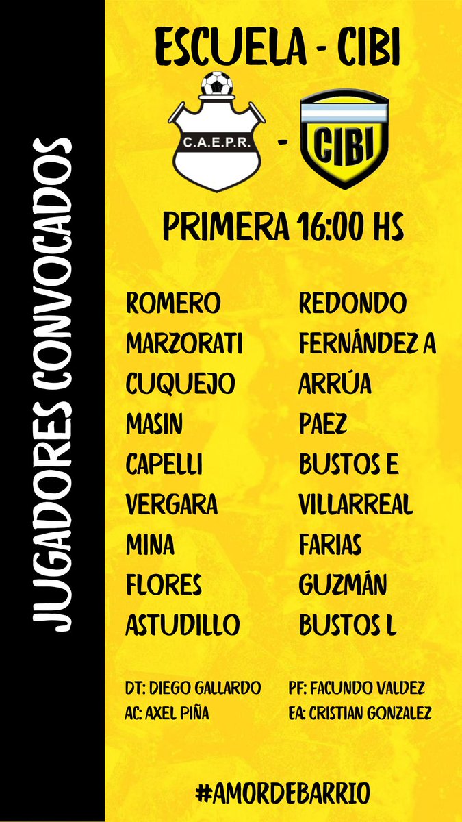 CIBIOFICIAL's tweet photo. Citados 💛🐥⚽ https://t.co/NiB8rCYEBD