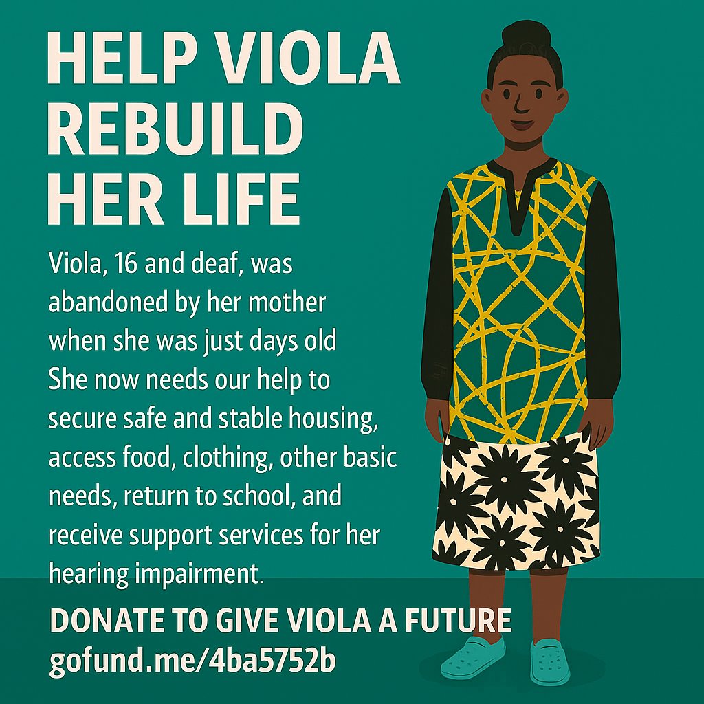 LiftASoulFound's tweet image. Viola is a 16-year-old girl whose life has been incredibly difficult. She is deaf and was abandoned by her mother when she was just days old.

Let's show Viola that she's not invisible. 

👉🏽gofund.me/4ba5752b

#LiftASoul