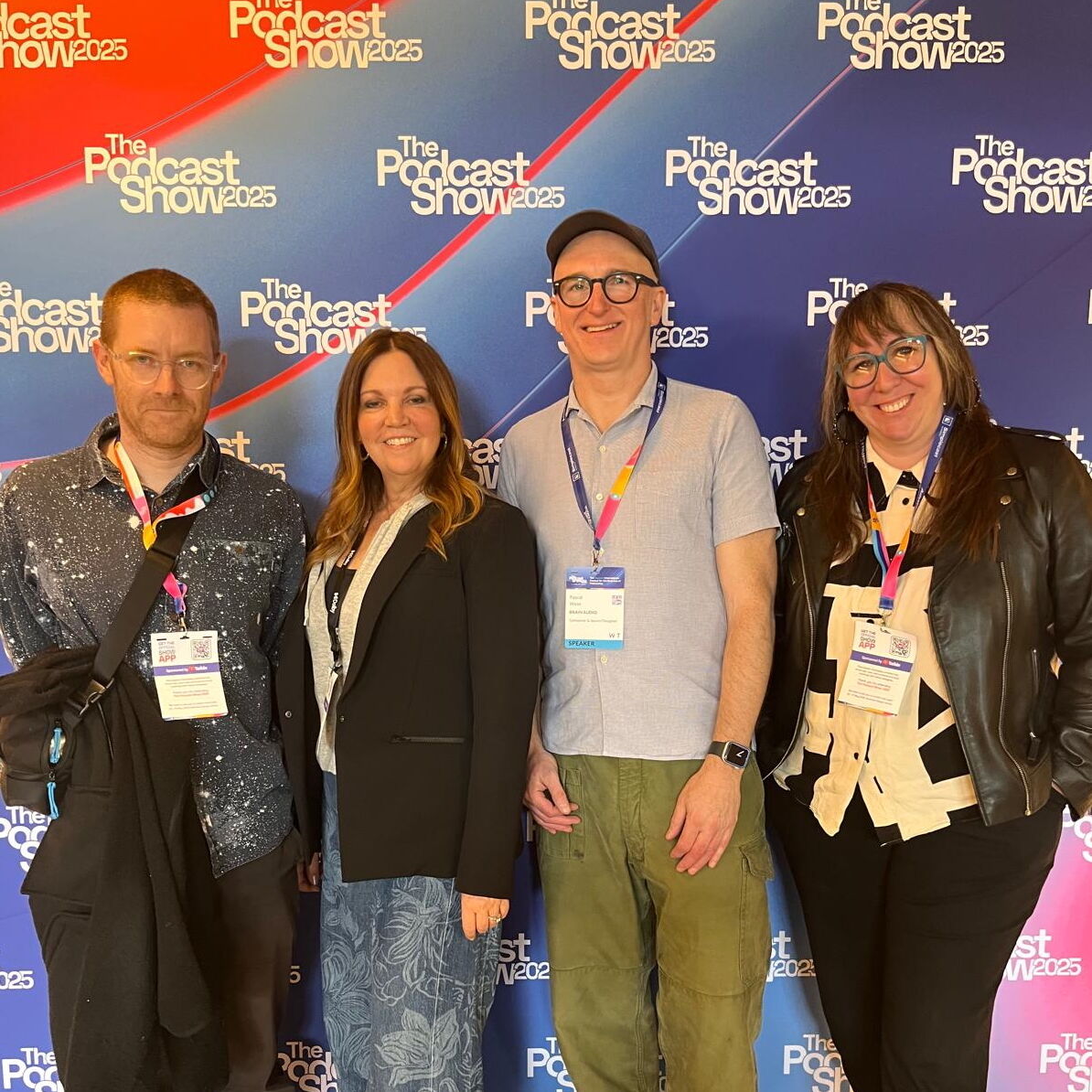 Brain Audio had a pretty busy Podcast Show this year! On the Thursday our founder Tom was delighted to be sharing the stage with Pascal Wyse, All Together Now's Jessica Ryan , and host Tina Eckman from Dolby, discussing how stories are elevated by Dolby Atmos 🌐
