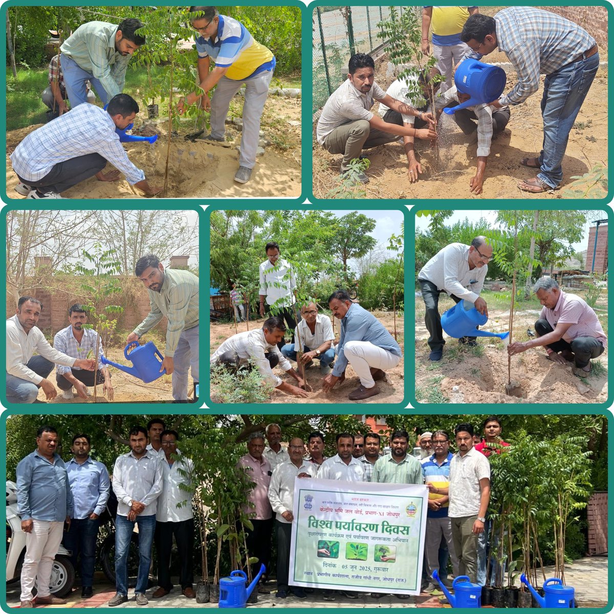 Central Ground Water Board (@cgwb_chq) on Twitter photo Division-XI, Jodhpur celebrated World Environment Day 2025 with a plantation drive under the theme тАЬEnding Plastic Pollution Globally,тАЭ led by Sh. Sumit Kumar. The event highlighted a strong commitment to sustainability and green practices. <a href="/DoWRRDGR_MoJS/">Ministry of Jal Shakti, DoWR, RD&GR, GoI</a> Division-XI, Jodhpur celebrated World Environment Day 2025 with a plantation drive under the theme тАЬEnding Plastic Pollution Globally,тАЭ led by Sh. Sumit Kumar. The event highlighted a strong commitment to sustainability and green practices. <a href="/DoWRRDGR_MoJS/">Ministry of Jal Shakti, DoWR, RD&GR, GoI</a>