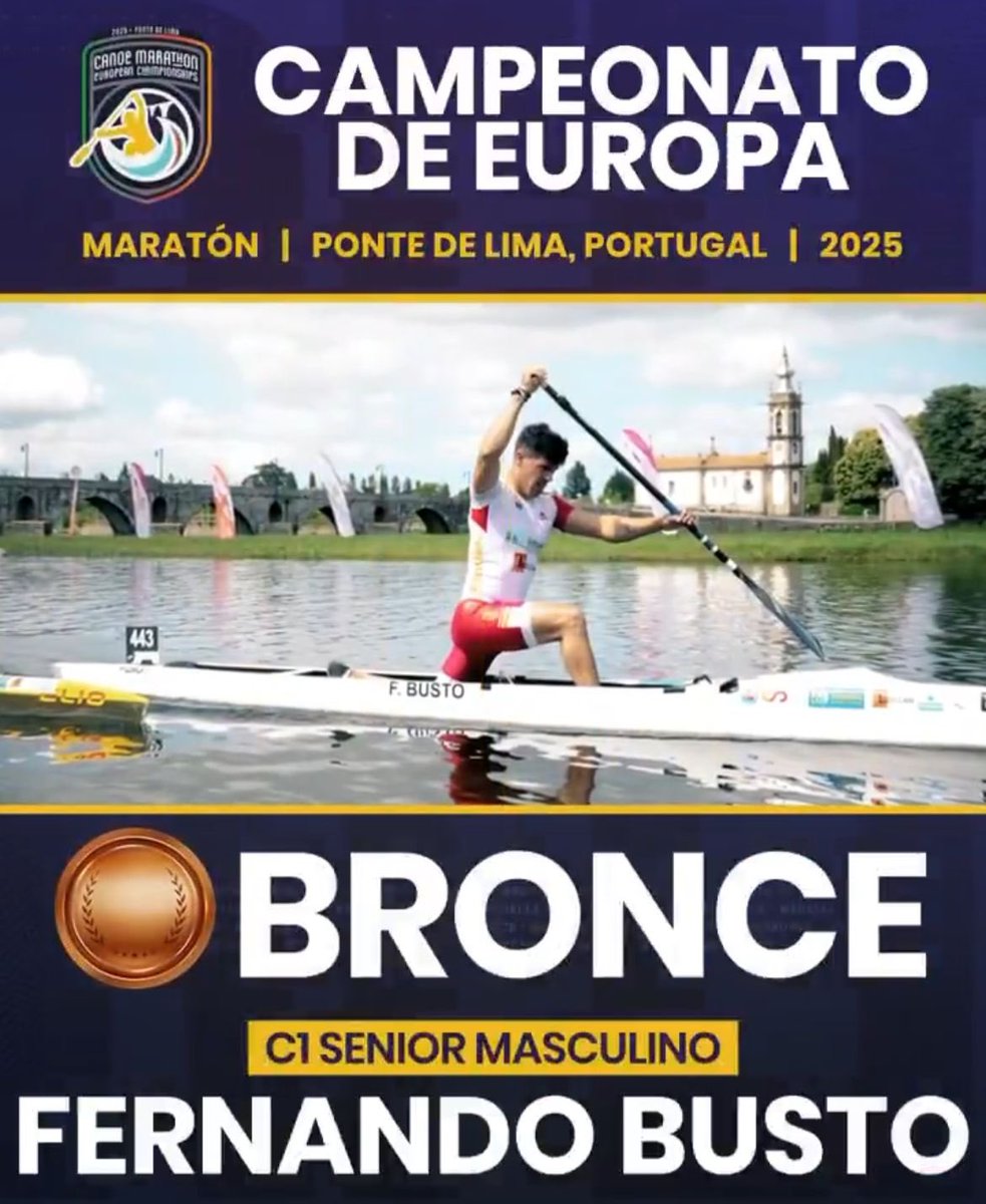¡Oro y bronce! 

¡Doblete histórico en el campeonato de Europa para España! 

Enhorabuena a Toño Campos por tu décimo oro europeo y a Fernando Busto por completar el podio.