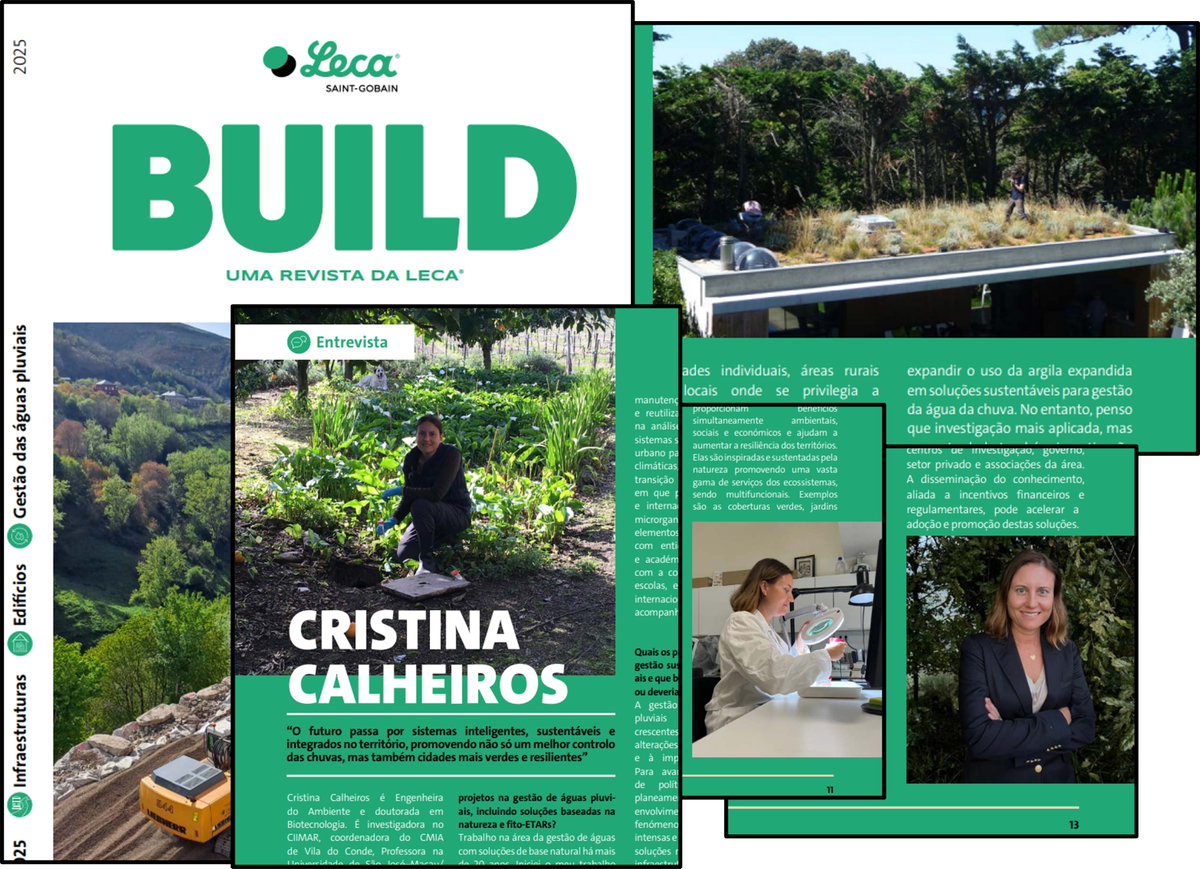 BUILD: com entrevista onde abordo o potencial das soluções baseadas na natureza, a importância da gestão sustentável da água e dos resíduos, e o papel da argila expandida Leca® na resposta às alterações climáticas e na valorização dos ecossistemas.
📖 lnkd.in/diwB2Khs