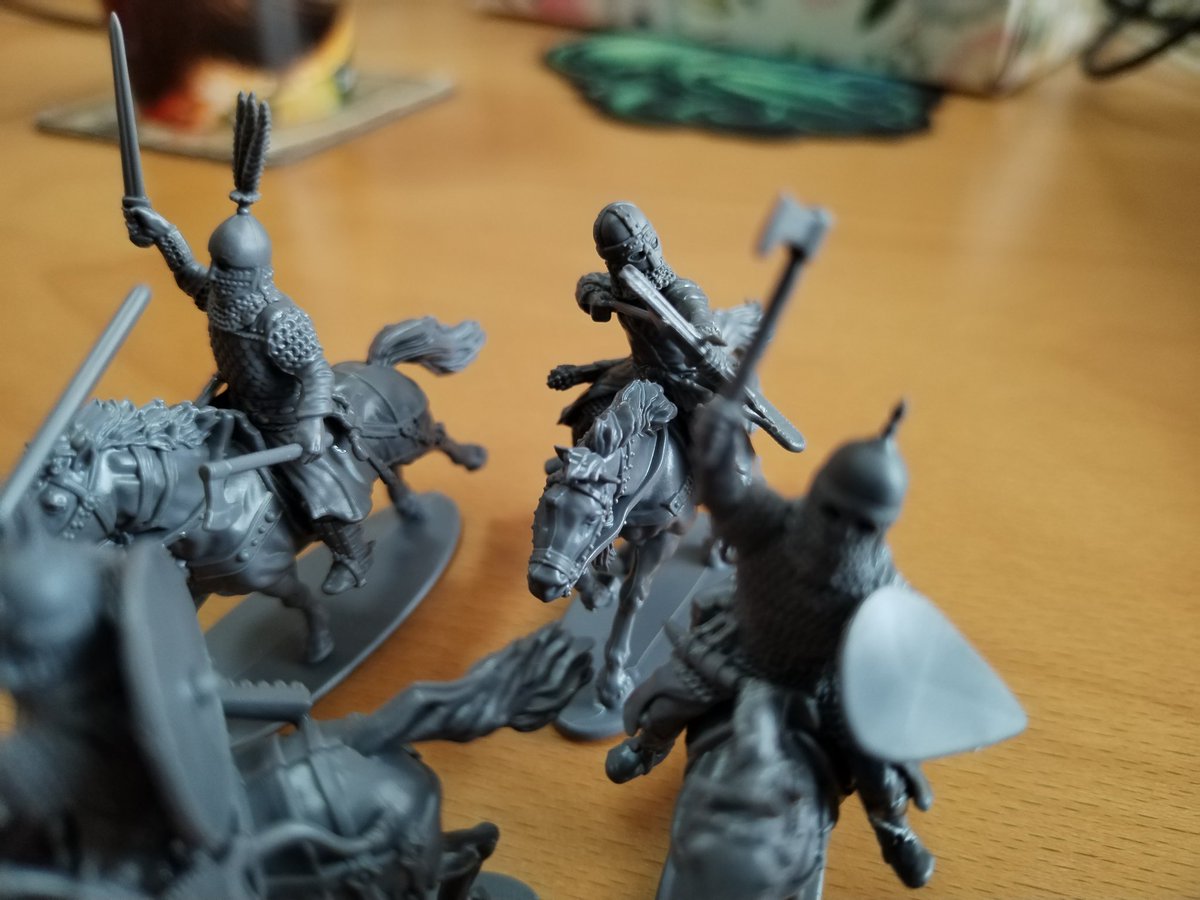 Kitbashed mounted druzhina from <a href="/AtVictrix/">Victrix Miniatures</a> plastic kits for Rus and Islamic Cavalry.