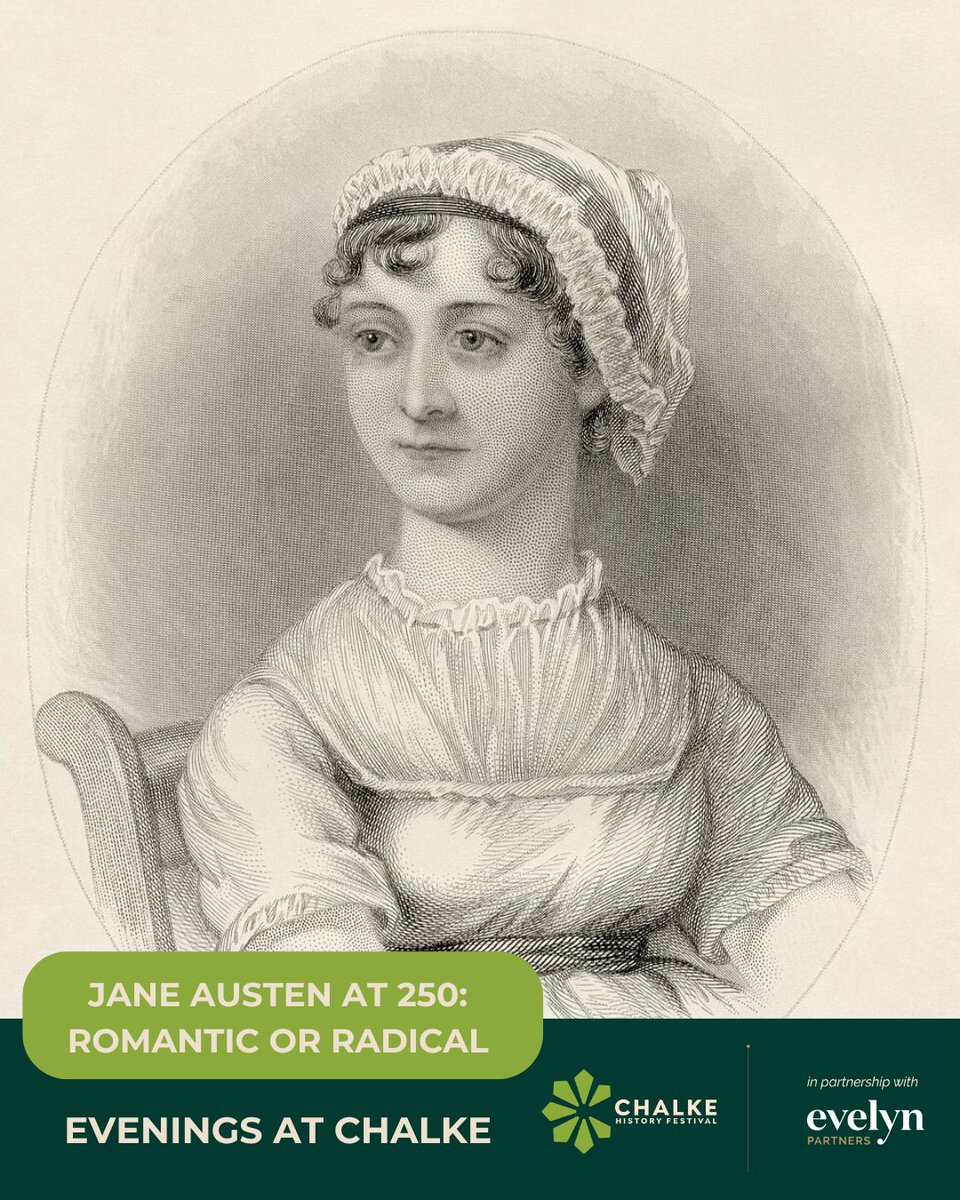 Chalke History Festival (@chalkefestival) on Twitter photo Loved Jane Austen: Rise of a Genius on BBC One?
📖 Dive deeper into the woman behind the myth with Helena Kelly & Gill Hornby at <a href="/ChalkeFestival/">Chalke History Festival</a> – Tue 25 June, 18:15.
🎟 Evening Tickets £29 | Entry from 16:15
🎫 Reserve a seat: hub.chalkefestival.com
#JaneAusten250 #MissAusten Loved Jane Austen: Rise of a Genius on BBC One?
📖 Dive deeper into the woman behind the myth with Helena Kelly & Gill Hornby at <a href="/ChalkeFestival/">Chalke History Festival</a> – Tue 25 June, 18:15.
🎟 Evening Tickets £29 | Entry from 16:15
🎫 Reserve a seat: hub.chalkefestival.com
#JaneAusten250 #MissAusten