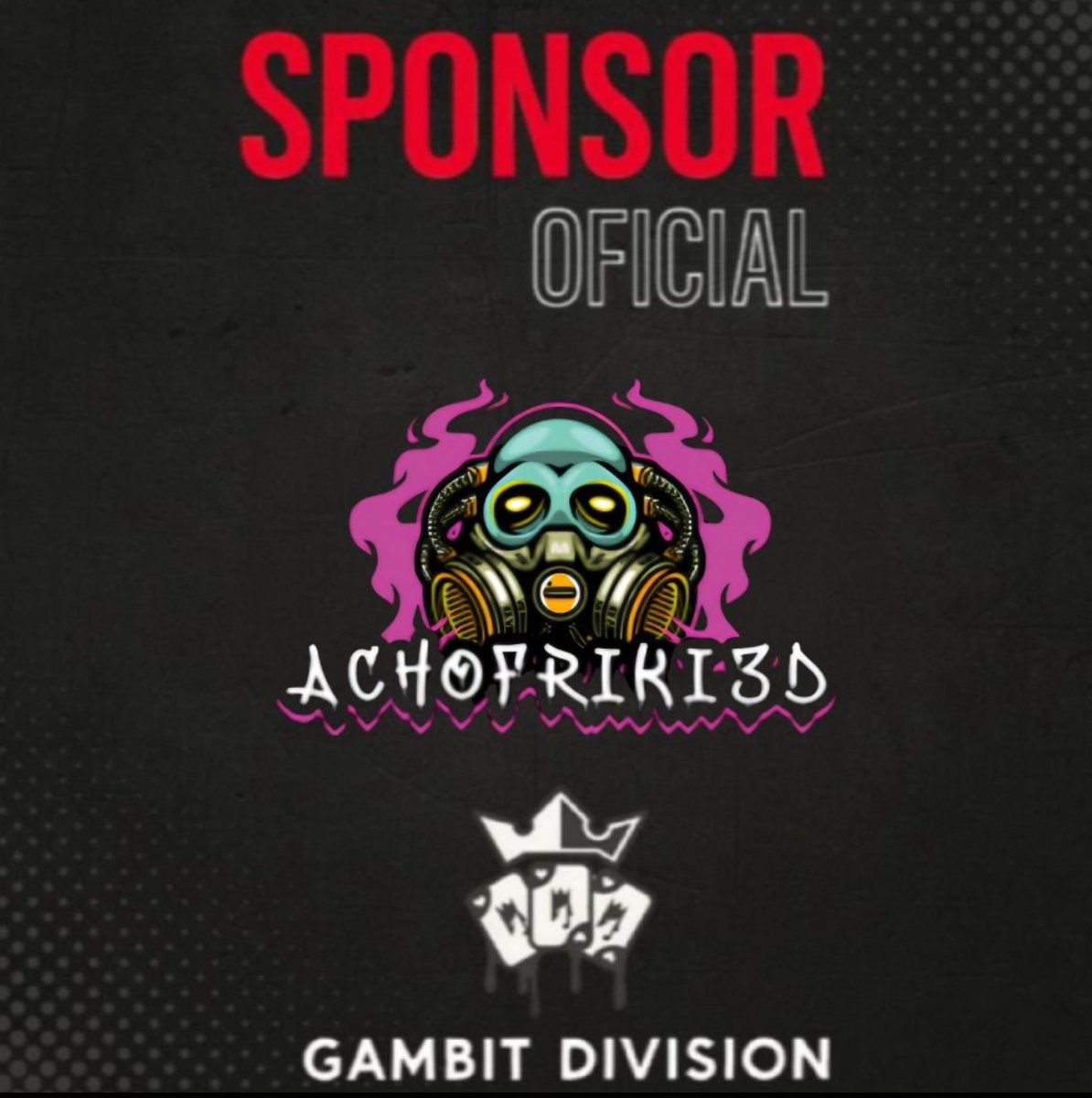 🚨 ¡ Nuevo patrocinador! 🚨

Damos la bienvenida a AchoFriki3d como sponsor oficial del equipo. Gracias por apoyar este proyecto y compartir nuestra pasión.

¡Atentos! Achofricki tiene una sorpresa preparada para vosotros 👀