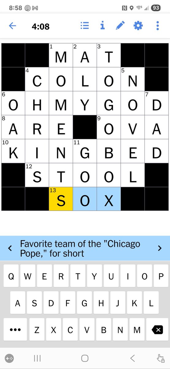jimwolfjr67's tweet image. When it makes the NYT mini you know its official.
