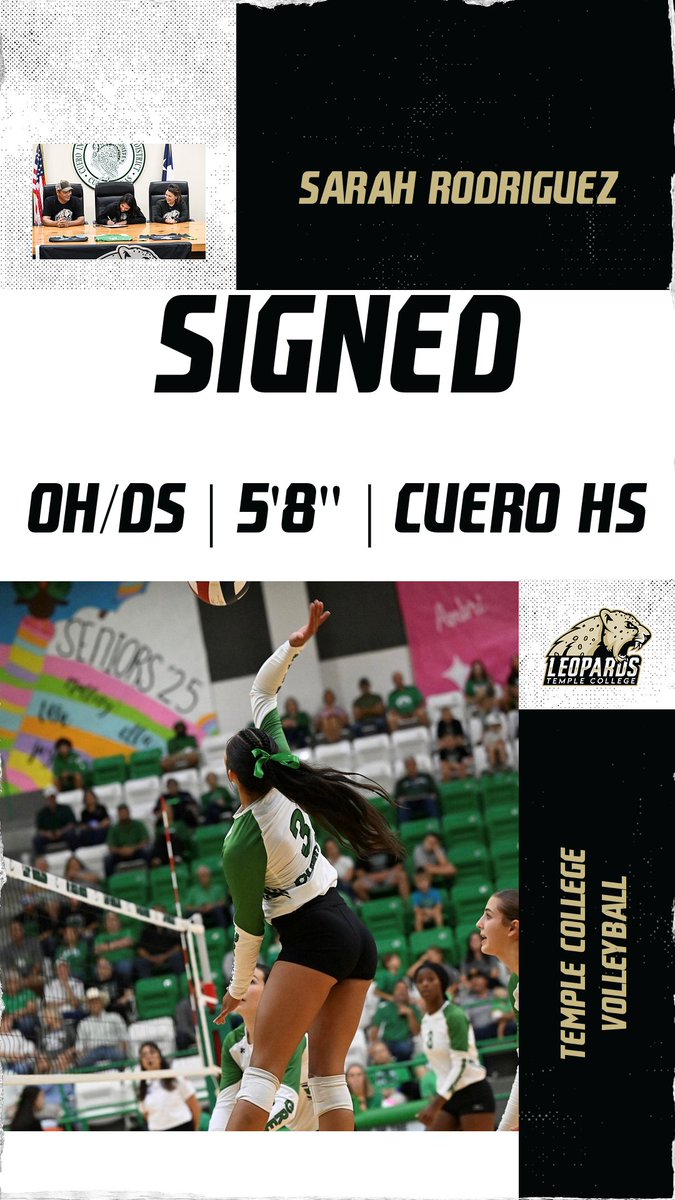 TempleC_VB's tweet image. Help us welcome OH/DS, Sarah Rodriguez, from Cuero High School! #countdowncontinues #yealeps #letsgoleps #TCVB