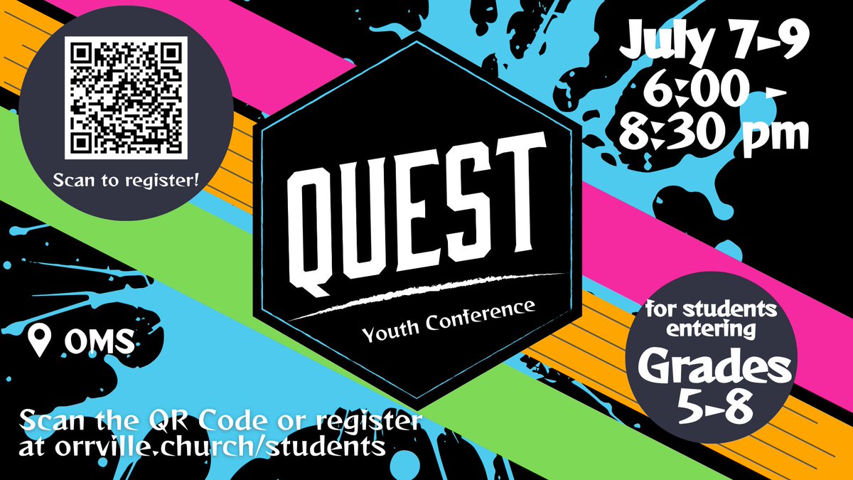 OCCIMPACT's tweet photo. Quest registration is now live. It's time to register the kids! https://t.co/sYj81GwTyI