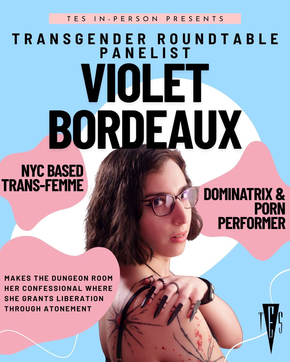 Violet Bordeaux (<a href="/violet_bordeaux/">Violet Bordeaux DENVER 7/24-726</a>) is a panelist at our Transgender Round Table on June 12! Hear her insights on safety, community, &amp; transformation for trans BDSM players. #TransgenderRoundTable #Pride #TransVisibility