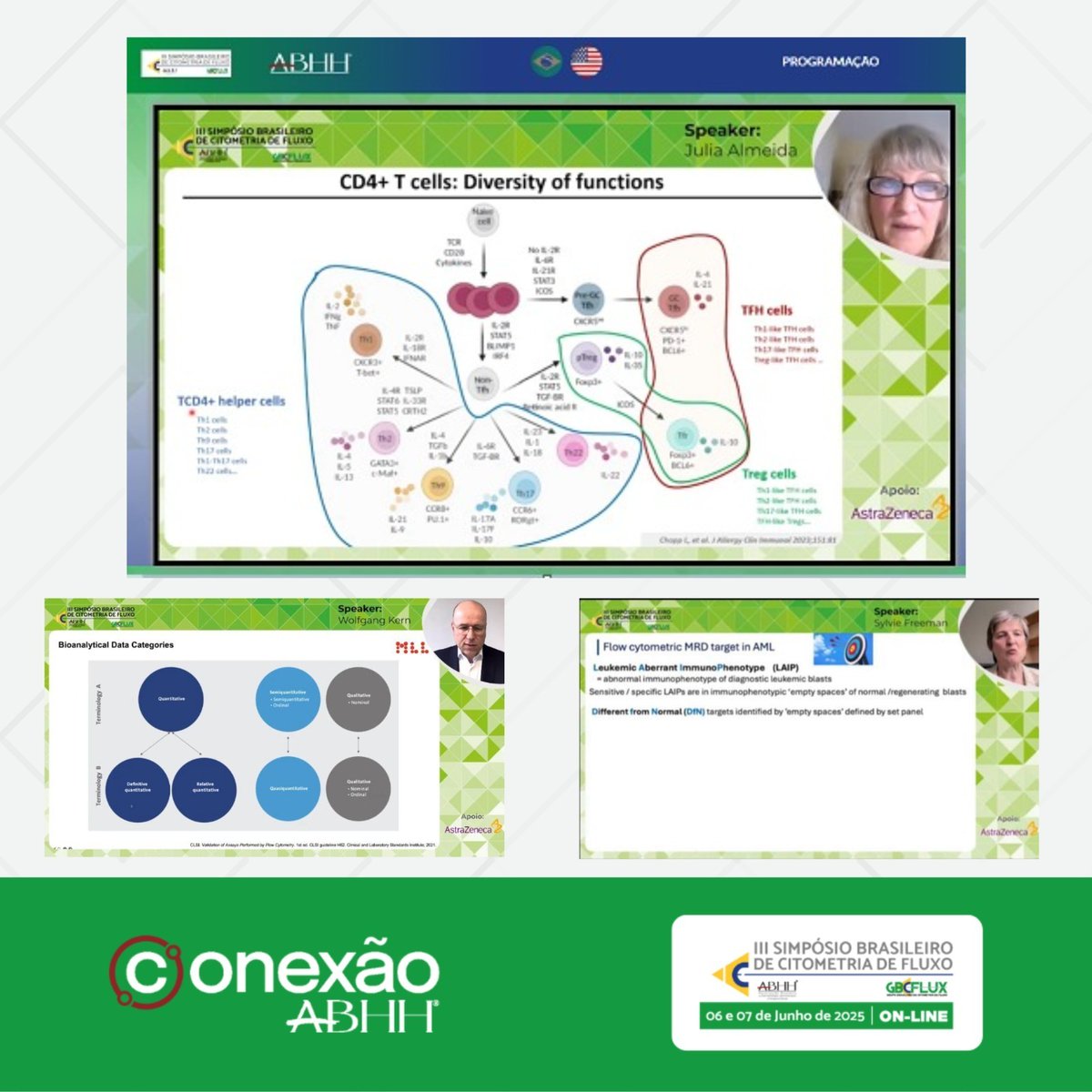 Destaque do #CitometriaABHH: Dra. Julia Almeida (Univ. de Salamanca) abordou a ontogenia das células T e sua importância no diagnóstico de síndromes linfoproliferativas. Ciência de ponta conectada à prática clínica! #Hematologia #Imunologia #SimpósioCBFLUX2025