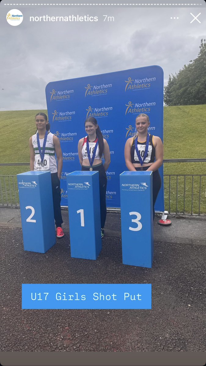 Huge congratulations to <a href="/GatesheadHAC/">Gateshead Harriers</a> Skye Marshall who won Gold at the Northern Championships today in U17W Shot Putt <a href="/NorthernAthlet1/">Northern Athletics</a> <a href="/scotathletics/">scottishathletics</a>
