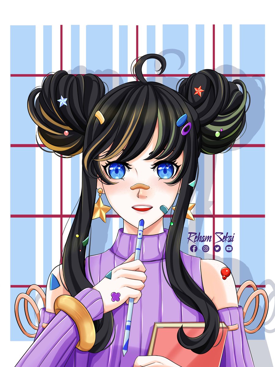 RehamSekai's tweet photo. color girl 🔴🟠🔵🟣
#DigitalArtist #digitalarts #girl #رسم https://t.co/D99vdKLbY4
