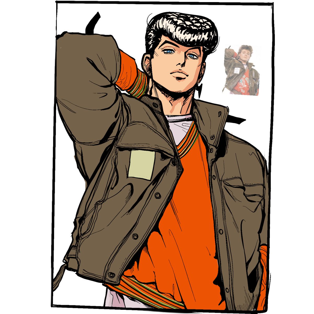 최대한 머리에 힘주고 그린 죠스케