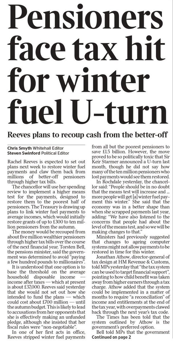 Robbing Reeves planning income tax claw-back🤬