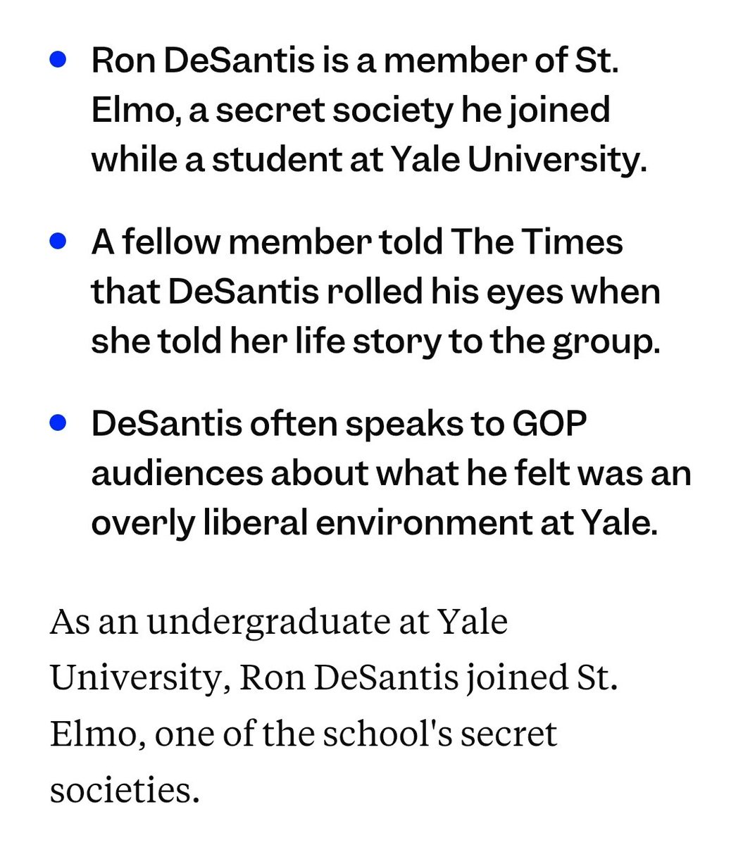 Golden_nuggiez's tweet image. Ron DeSantis was a member of the St. Elmo Society while at Yale.
Elmo's are a chapter of the Delta Phi Society of NYC, which also went by St. Elmo's.
St Elmo is the patron Saint of sailors and the Order of Malta, which is why Delta Phi's insignia is a Maltese Cross.