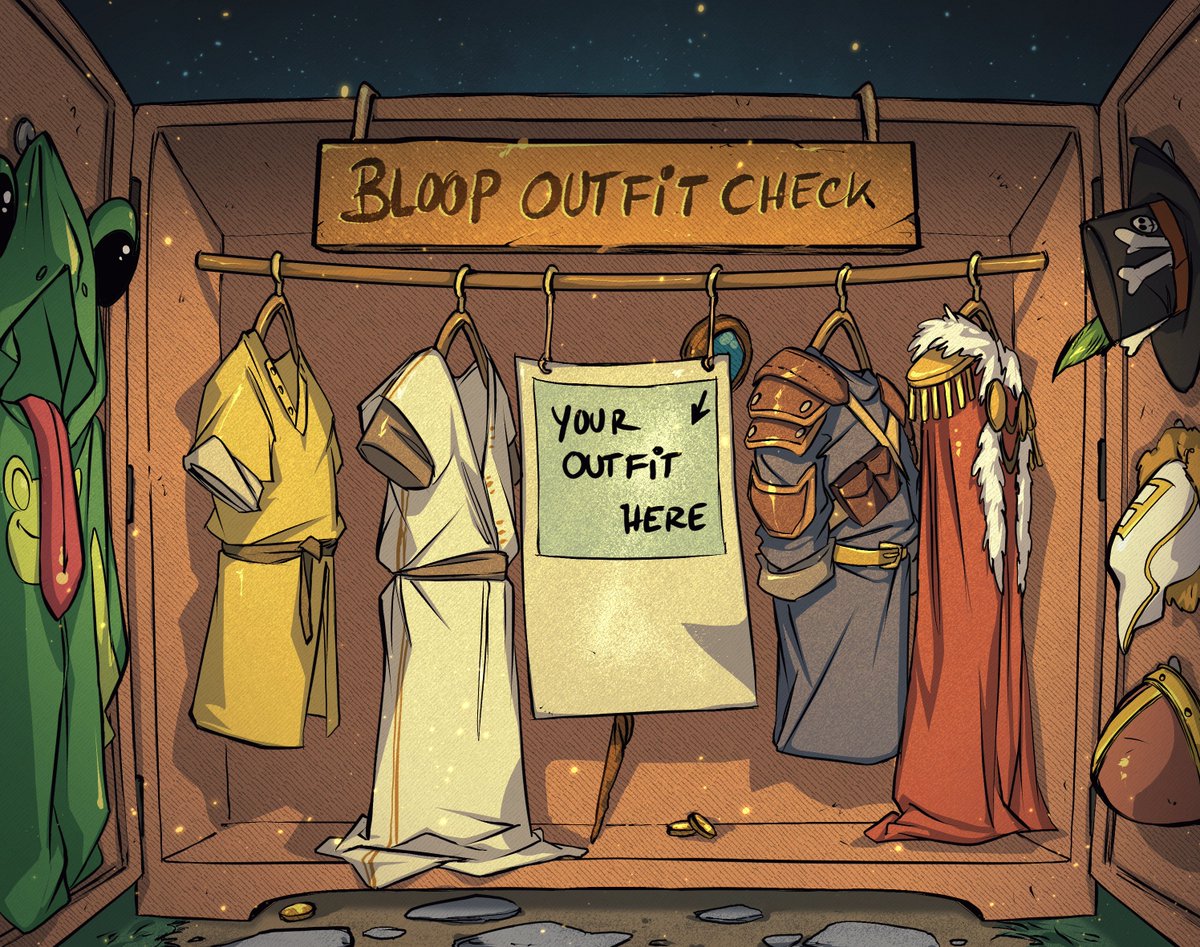 You don't know what your Blooper looks like.

But you do know the fit has to go hard.

You're preparing to step into the unknown.

What is your Blooper wearing?