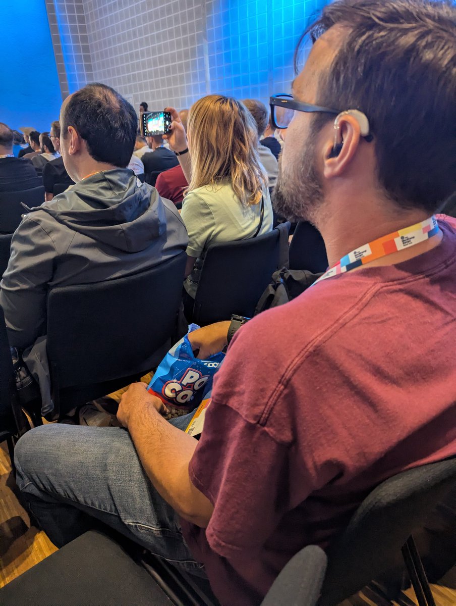 Someone literally brought popcorn to Matt's talk 🍿 🤣 #wceu #WCEU2025